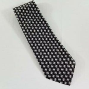 CLERICCI MENS  HANDMADE HOUNDSTOOTH  TIE